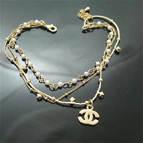 chanel replica leather and chain charm bracelet|chanel necklace knockoff.